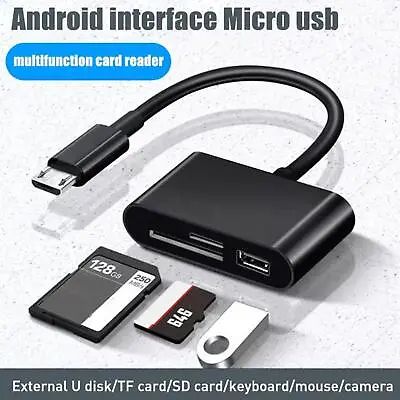 $8.42 • Buy USB C 3 In 1 Hub Converter Type-C Adapter SD Card Reader For MacBook Pro Laptop>